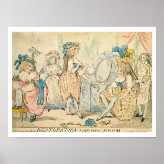 復元脱衣室c.1789 ポスター (正面)