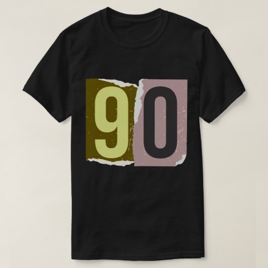 復刻ナンバー・マガジン風ロゴ 90 Tシャツ (デザイン正面)
