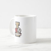 復古サッカー マグカップ I Love Soccer (正面左)