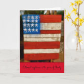 復員軍人の日の永遠の警戒 カード (黄色い花)