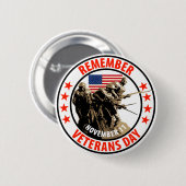 復員軍人の日を覚えて下さい 缶バッジ (正面&裏面)