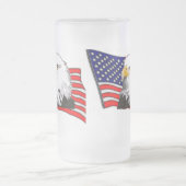 復員軍人の日ガラスのマグ フロストグラスビールジョッキ (中央)