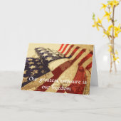 復員軍人の日私達の最も素晴らしい宝物挨拶状 カード (黄色い花)