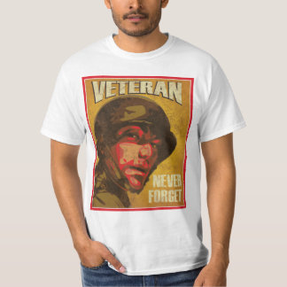 復員軍人の日-退役軍人-は決して忘れません Tシャツ