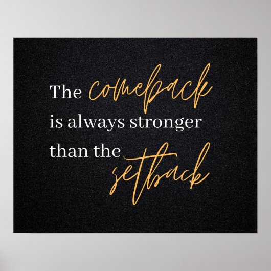 復帰は挫折よりも強い ポスター (正面)