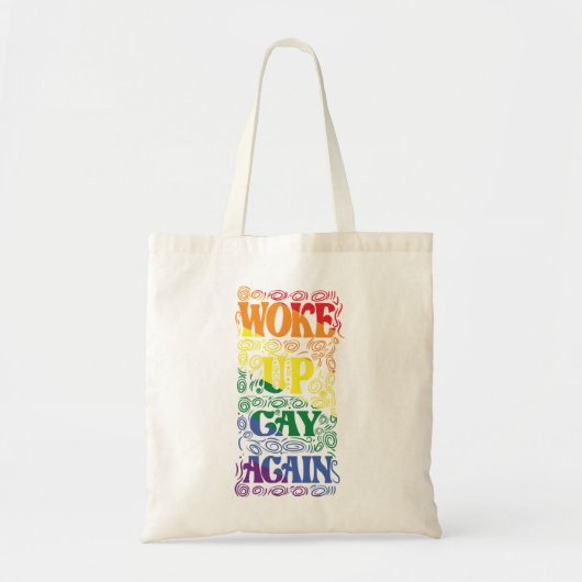 復帰ゲイおもしろい- LGBTQ+プライドデザイン トートバッグ (正面)