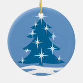 復水オーナメント雪の木飾り セラミックオーナメント (裏面)