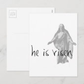 復活されたイエス・キリスト イースター LDS モルモン教 シーズンポストカード (正面/裏面)