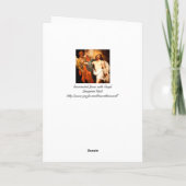 復活したキリストが上を見つめていた シーズンカード (裏面)