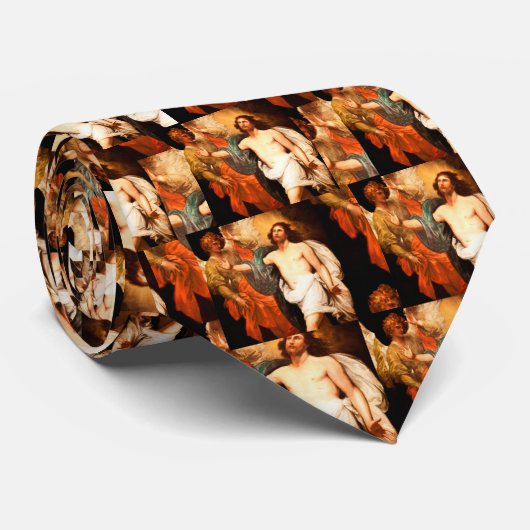 復活したキリストが上を見つめていた ネクタイ (ロール)