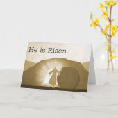 復活した主は カード (黄色い花)