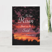 復活した主サンライズイースターカード シーズンカード (正面)