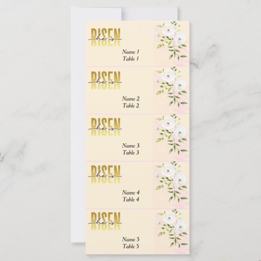 復活した宗教的クリスチャン砂イースター座席表 (正面)