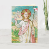 復活した復活祭のキリスト カード (正面)