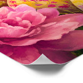 復活した復活祭の十字架 ポスター (角)