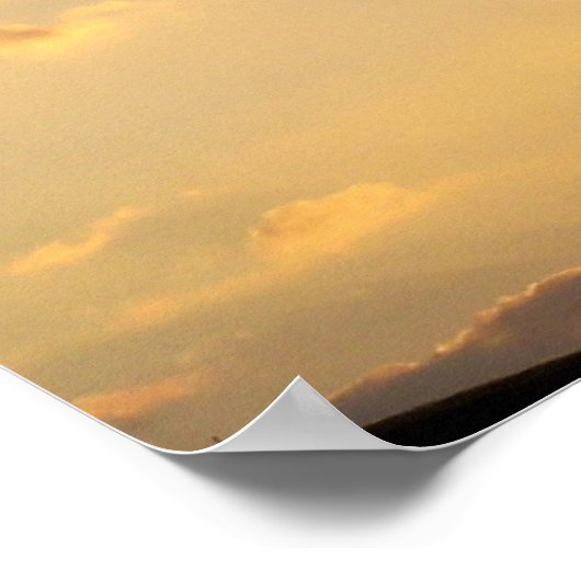 復活した王イースターサンセットクリスチャンのポスターアート ポスター (角)