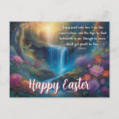 復活と人生の平和なイースター シーズンポストカード (正面)