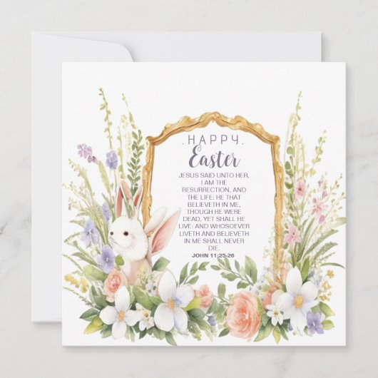 復活と復活祭のイエス シーズンカード (正面)