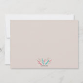 復活のイースター写真フラットカード（編集） 招待状 (裏面)