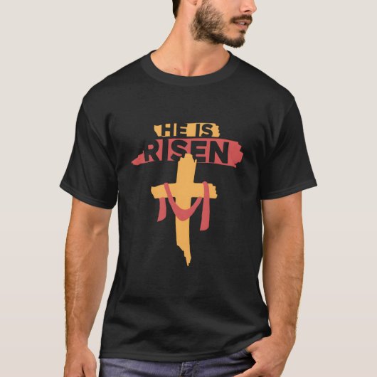 復活のイースター キリスト教 Tシャツ (正面)