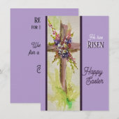 復活のクロス フラット ノートカード (正面/裏面)