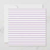 復活のラベンダーミストイースター招待状 招待状 (裏面)