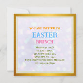 復活の主と復活の喜びを祝う日曜日 招待状 (裏面)