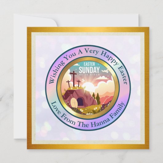 復活の主と復活の喜びを祝う日曜日 招待状 (正面)