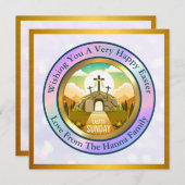 復活の主と復活の日の祝い 招待状 (正面/裏面)