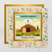 復活の主と復活の日の祝い 招待状 (正面/裏面)