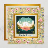 復活の主と復活の日の祝い 招待状 (正面/裏面)