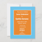 復活の主 イースター お祝い 十字架 ヒマワリ 招待状 (裏面)