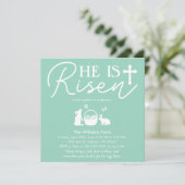 復活の光 ティール イースター ご招待 招待状 (スタンド正面)