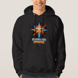 復活の力 キリスト教の十字架Tシャツ パーカ