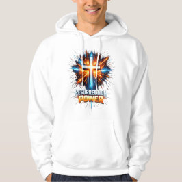 復活の力 キリスト教の十字架Tシャツ パーカ