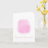 復活の十字架 逆側にイースターの詩 挨拶カード カード (黄色い花)