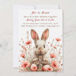 「復活の喜び」イースターエッグハント招待状 招待状