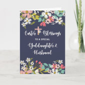 復活の女神と夫のイースター恵み カード (正面)