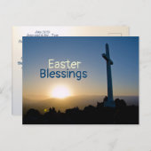 復活の朝、ヨハネ11:25 わたしは復活である シーズンポストカード (正面/裏面)