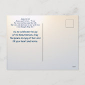 復活の朝、ヨハネ11:25 わたしは復活である シーズンポストカード (裏面)