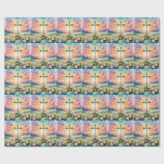 復活の水彩画 ラッピングペーパー (フラット)