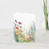 復活の水彩画 折りたたみ ホリデーカード (裏面)