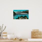 復活の湾でハルディング氷河のビュー ポスター (キッチン)