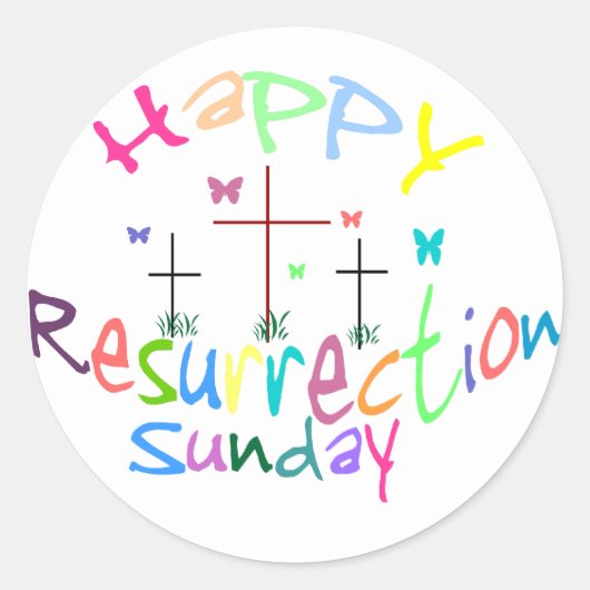 復活の3つの十字シール ラウンドシール (正面)
