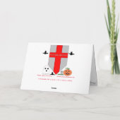 「復活を待つ」ハロウィーンのカード カード (裏面)