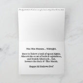 「復活を待つ」ハロウィーンのカード カード (内部)