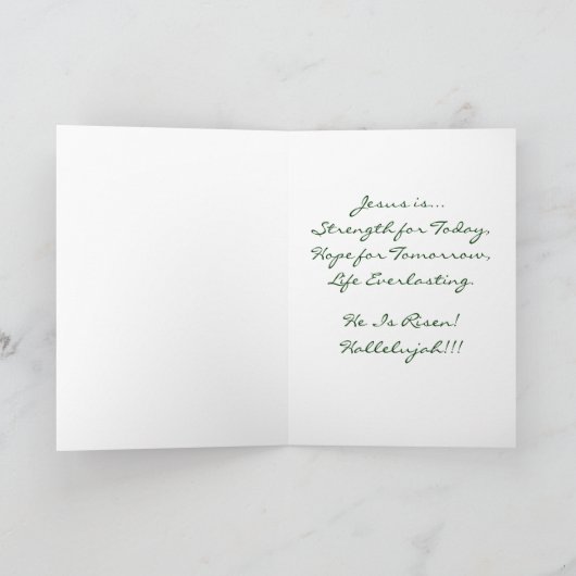 復活イースター カード (内部)