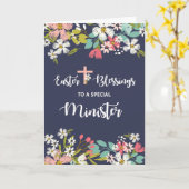 復活キリストの花のイースター恵み大臣 カード (黄色い花)