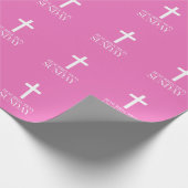 復活サンデークロスクリスチャン復活祭 ラッピングペーパー (角)