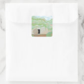 復活スクエアステッカー スクエアシール (バッグ)